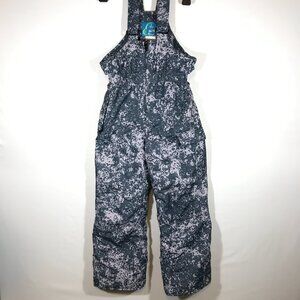 Pulse Kid's Medium 6 Gray Digi Camo Ski Snow Bib Pants
